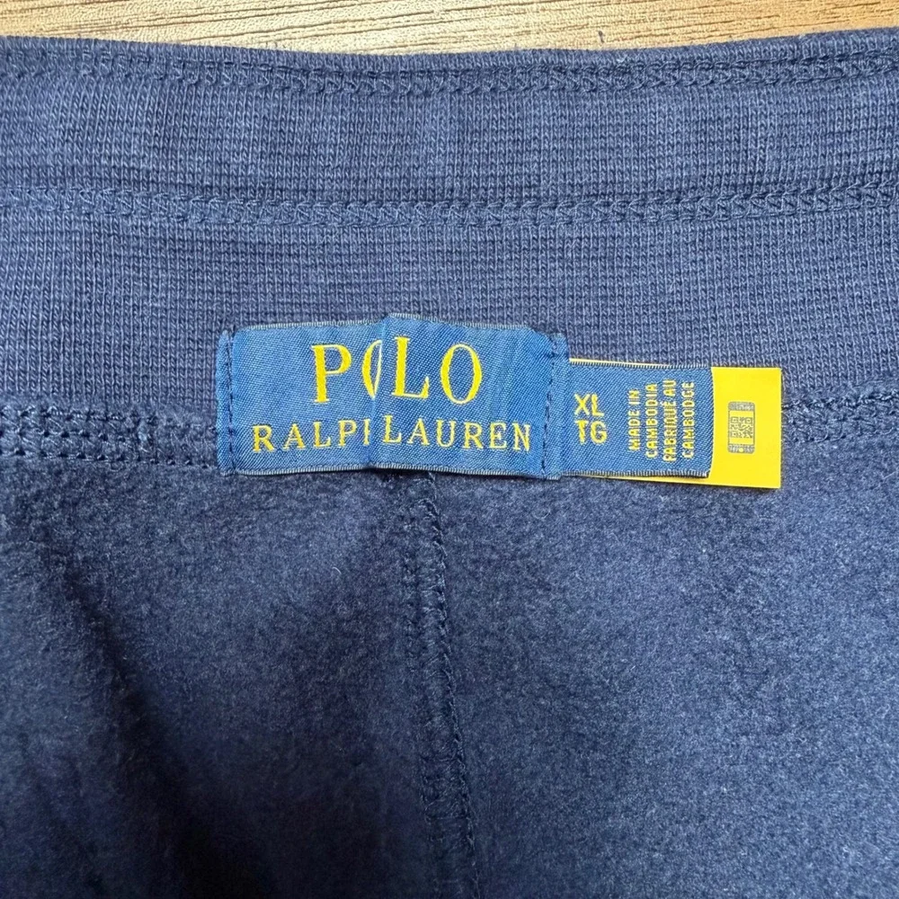 Polo Ralph Lauren Sweatpants Mens XL Navy Blue Pony Drawstring Hem Joggers
